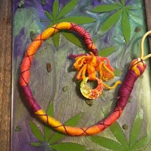 Festival hairwrap sunset